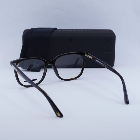 McQ by Alexander McQueen MQ0276O 002 Square Eyeglasses 52mm – Dark Havana - Picture 6 of 11